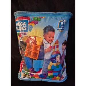Mega Bloks Big Building Bag - 80 Piece For Kids Or toddlers